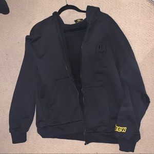 Drew House Black Logo Zip Up